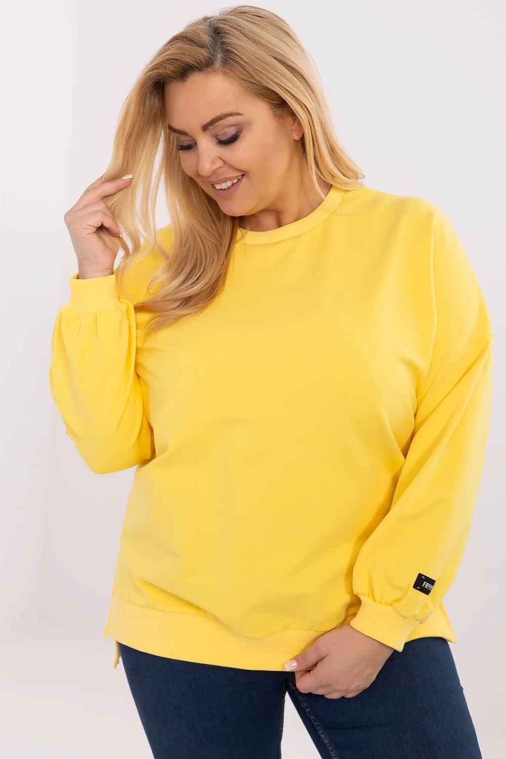 Plus size sweatshirt model 211734